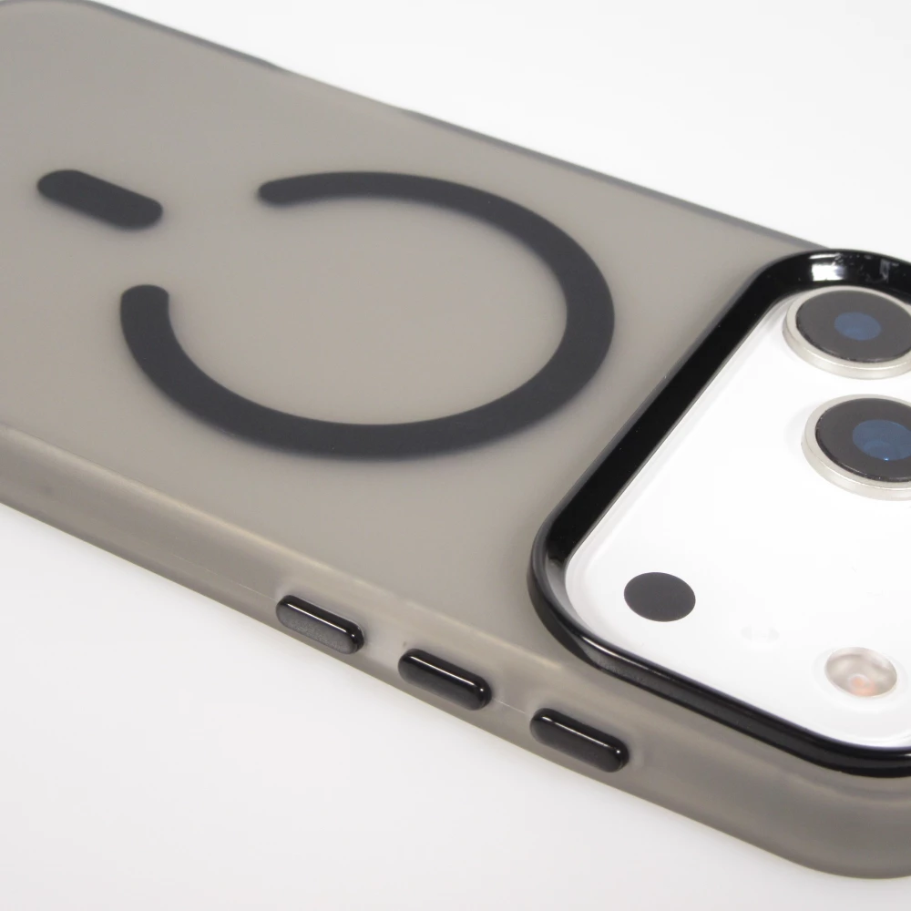 Coque iPhone 17 Pro Max - Jelly Color semi-transparent avec MagSafe - Noir