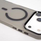 Coque iPhone 17 Pro Max - Jelly Color semi-transparent avec MagSafe - Noir