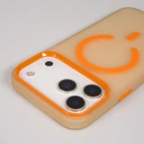 iPhone 17 Pro Max Case Hülle - Jelly Color Semi-transparent mit MagSafe - Orange - Orange