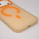 iPhone 17 Pro Max Case Hülle - Jelly Color Semi-transparent mit MagSafe - Orange - Orange