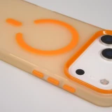 iPhone 17 Pro Max Case Hülle - Jelly Color Semi-transparent mit MagSafe - Orange - Orange