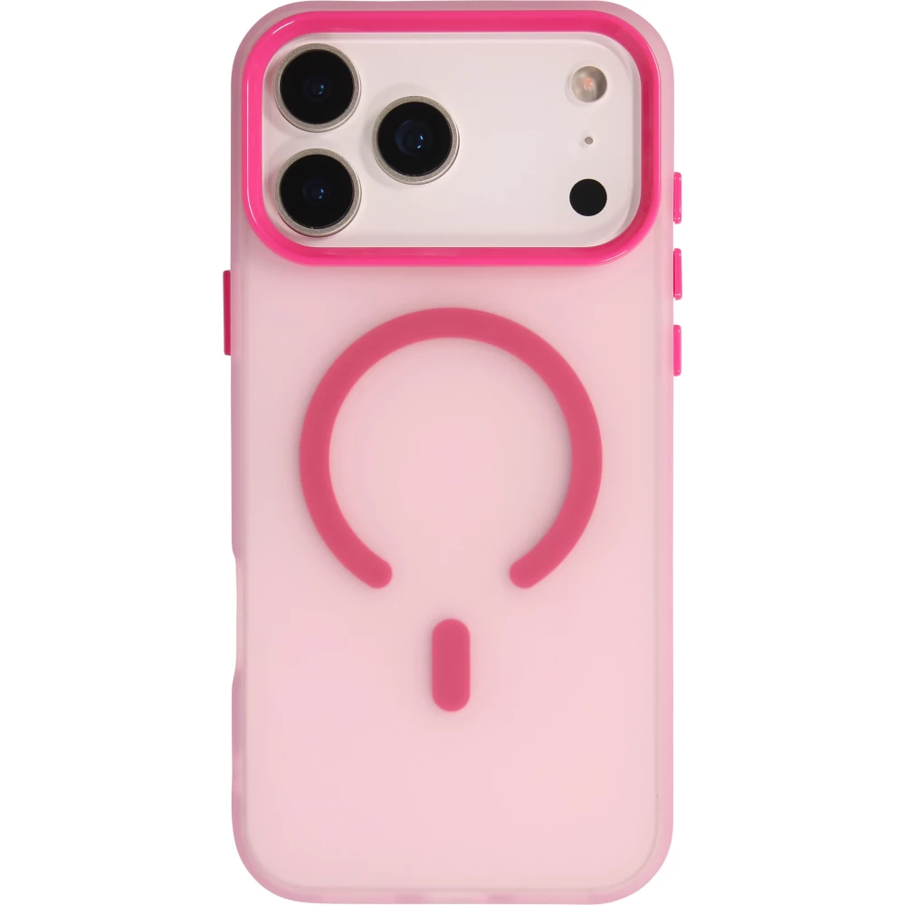 Coque iPhone 17 Pro Max - Jelly Color semi-transparent avec MagSafe - Rose