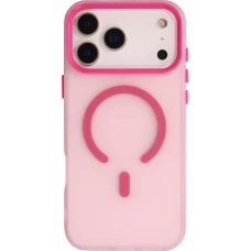 Coque iPhone 17 Pro Max - Jelly Color semi-transparent avec MagSafe - Rose