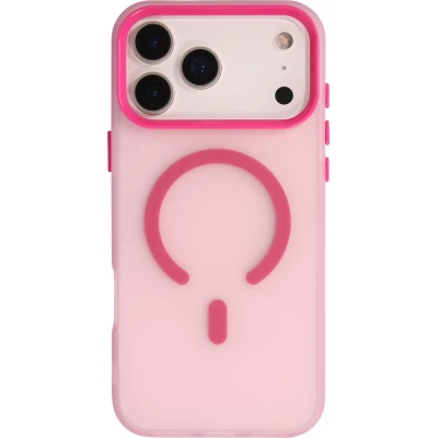 Coque iPhone 17 Pro Max - Jelly Color semi-transparent avec MagSafe - Rose