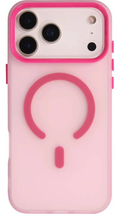 Coque iPhone 17 Pro Max - Jelly Color semi-transparent avec MagSafe - Rose