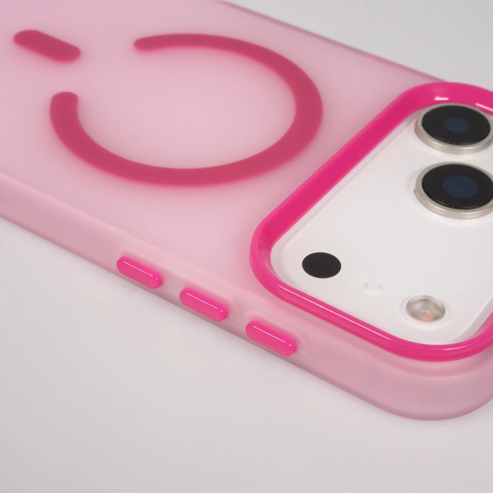 Coque iPhone 17 Pro Max - Jelly Color semi-transparent avec MagSafe - Rose
