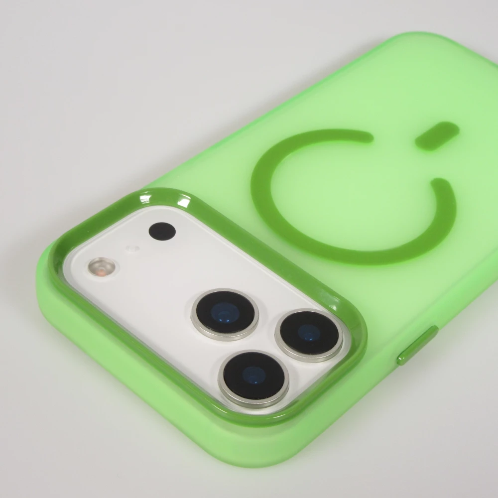 Coque iPhone 17 Pro Max - Jelly Color semi-transparent avec MagSafe - Vert