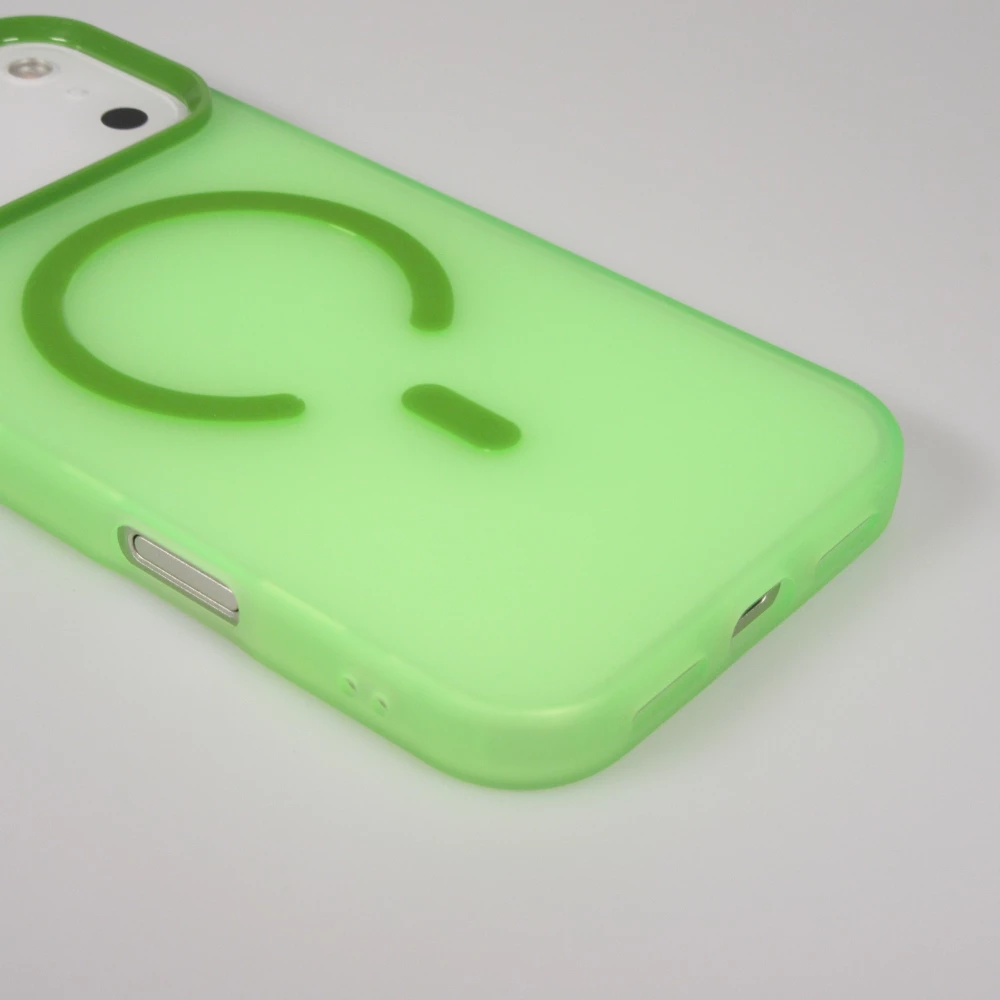 Coque iPhone 17 Pro Max - Jelly Color semi-transparent avec MagSafe - Vert