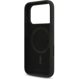 Coque iPhone 17 Air - Karl Lagerfeld Liquid en silicone avec design Karl et Choupette compatible MagSafe - Noir