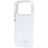 Coque iPhone 17 Pro - Lacoste IML petit piqu&eacute; m&eacute;tal MagSafe protection &eacute;l&eacute;gante et durable - Transparent