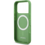 Coque iPhone 17 Pro - Lacoste Petit Pique MagSafe avec logo métal protection élégante et durable - Vert