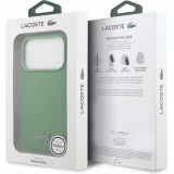 Coque iPhone 17 Pro - Lacoste Petit Pique MagSafe avec logo métal protection élégante et durable - Vert