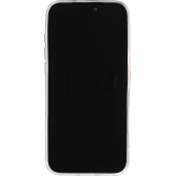 iPhone 17 Pro Case Hülle - Leopard Schwarz/Weiss Klare Silikon Schutzhülle - Schwarz