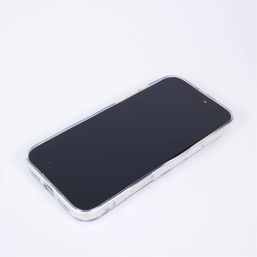 iPhone 17 Pro Case Hülle - Leopard Schwarz/Weiss Klare Silikon Schutzhülle - Schwarz