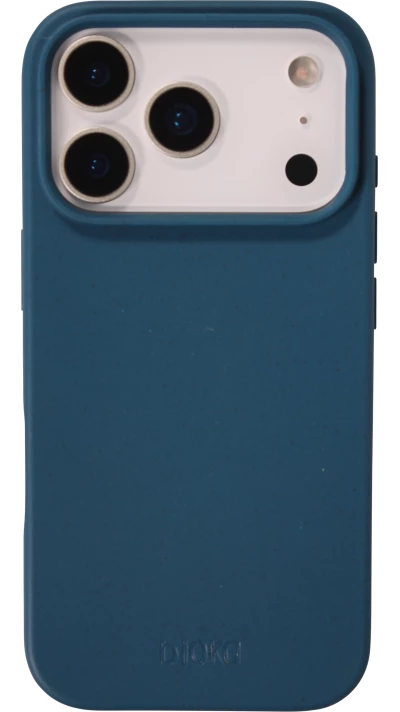 Coque iPhone 17 Pro Max - Bioka biodégradable et compostable Eco-Friendly - Bleu