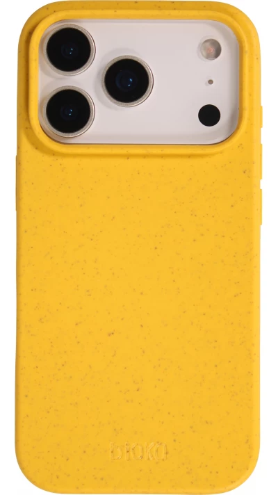 Coque iPhone 17 Pro Max - Bioka biodégradable et compostable Eco-Friendly jaune
