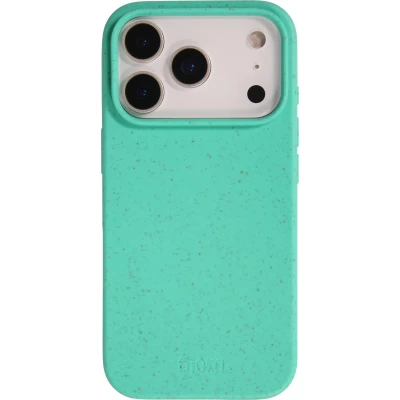 Coque iPhone 17 Pro Max - Bioka biodégradable et compostable Eco-Friendly - Turquoise