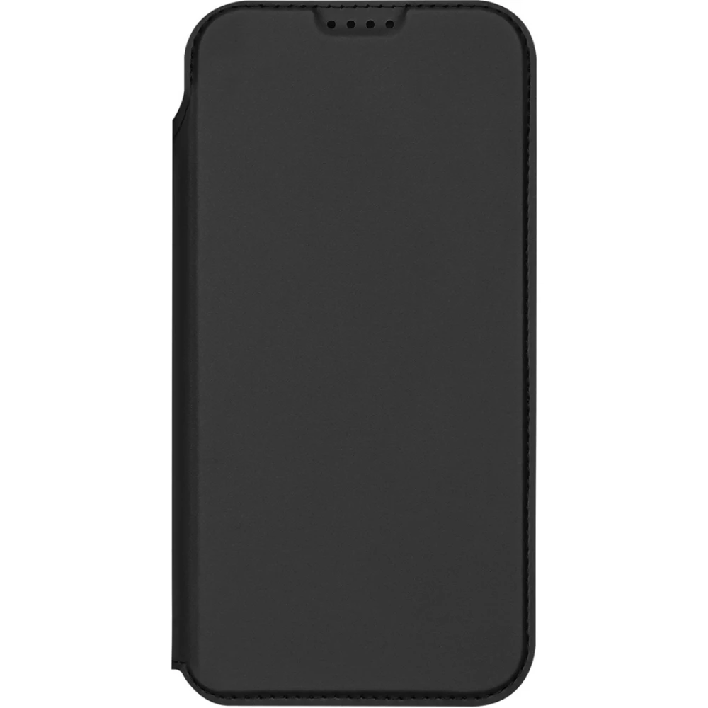 Coque iPhone 17 Pro Max - Dux Ducis Skin Pro avec rabat et emplacement pour cartes en cuir synth&eacute;tique PU et TPU flexible - Noir