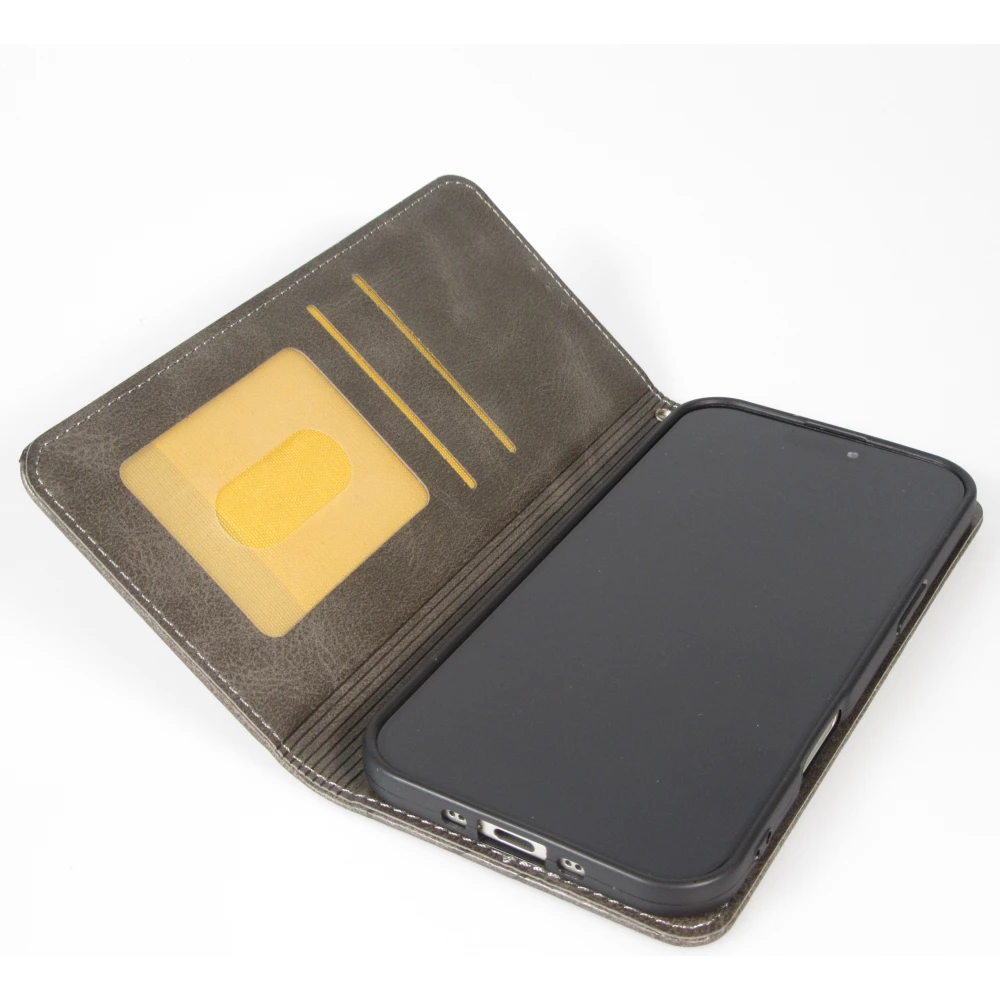 Coque iPhone 17 Pro Max - Flip Géometrique - Gris