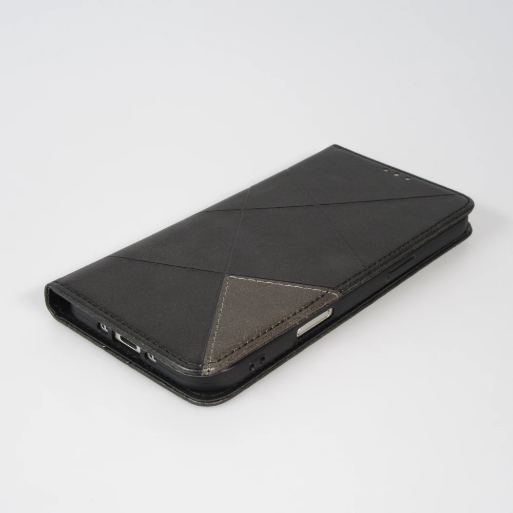 Coque iPhone 17 Pro Max - Flip Géometrique - Noir
