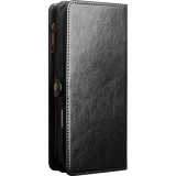 Coque iPhone 17 Pro Max -  Flip Qialino cuir v&eacute;ritable Handbag - Noir