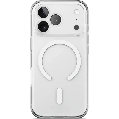 Coque iPhone 17 Pro Max - Gel transparent compatible MagSafe silicone TPU Super Clear
