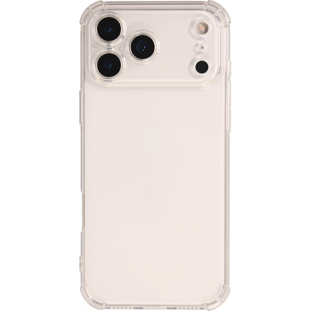 iPhone 17 Pro Max Case H&uuml;lle - Kameraschutz Silikonh&uuml;lle transparent stossfest mit Bumper und Eckenschutz - Transparent