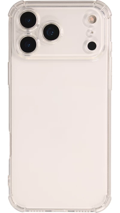 iPhone 17 Pro Max Case H&uuml;lle - Kameraschutz Silikonh&uuml;lle transparent stossfest mit Bumper und Eckenschutz - Transparent