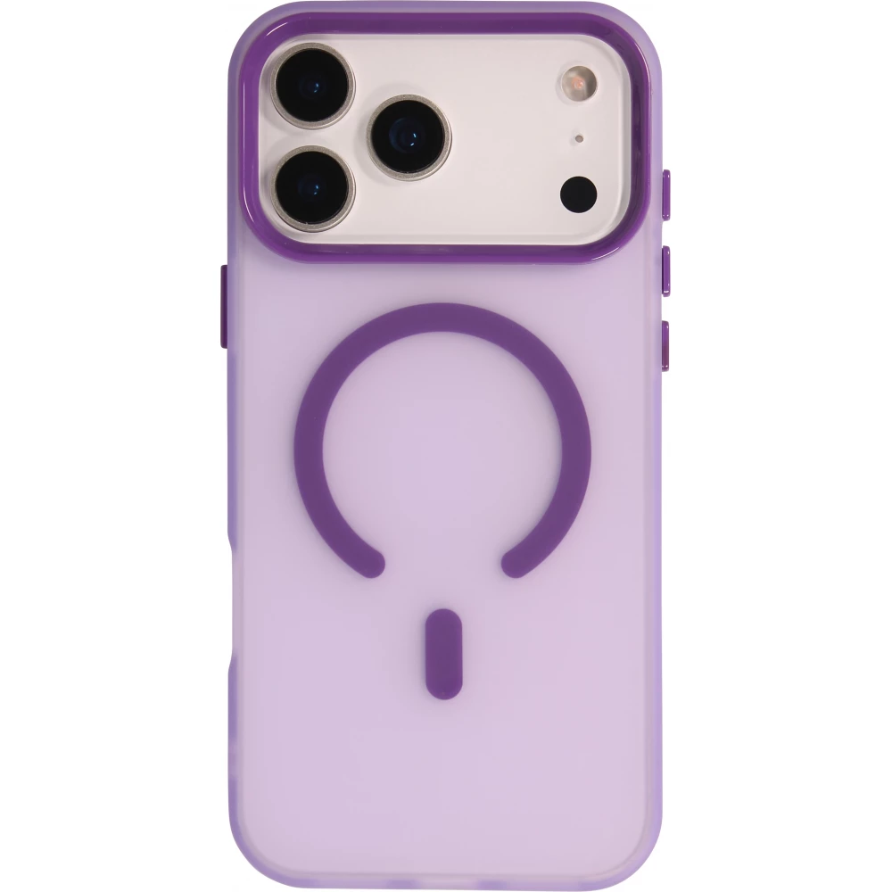 Coque iPhone 17 Pro Max - Jelly Color semi-transparent avec MagSafe - Violet
