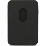 iPhone 17 Pro Max Case H&uuml;lle - Lacoste Iconic Petit Pique MagSafe mit Magnetportemonnaie - Schwarz