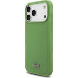 Coque iPhone 17 Pro Max - Lacoste Petit Pique MagSafe avec logo métal protection élégante et durable - Vert