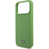 Coque iPhone 17 Pro Max - Lacoste Petit Pique MagSafe avec logo métal protection élégante et durable - Vert