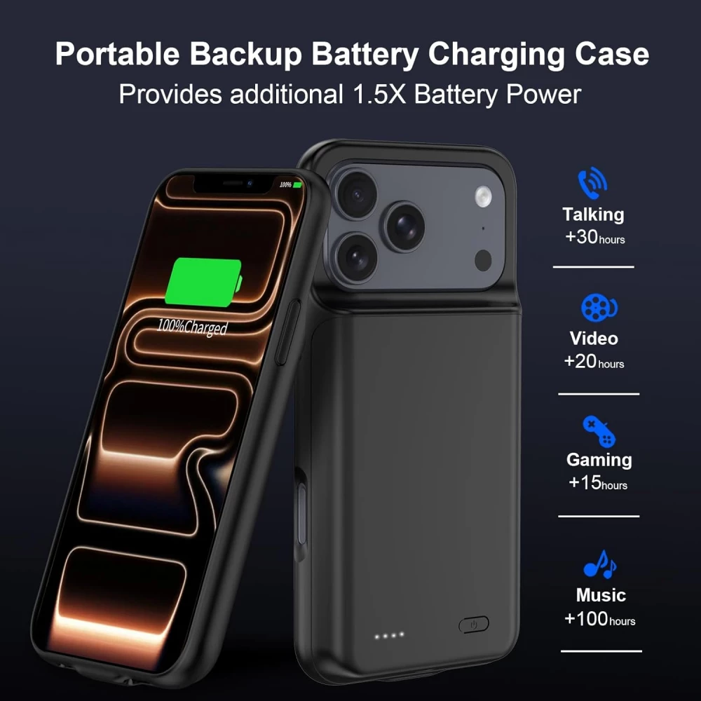 Hülle iPhone 17 Pro Max - Power Case external battery