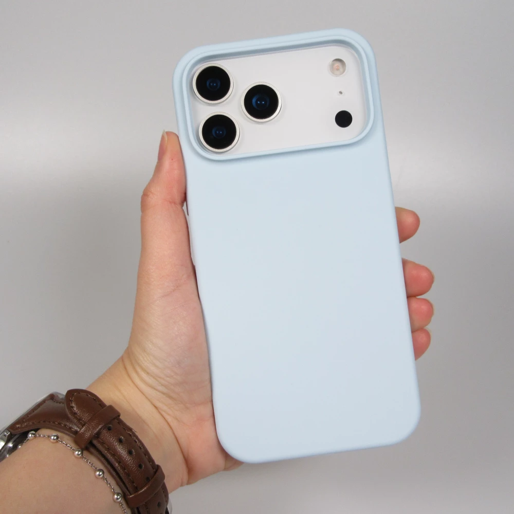 Coque iPhone 17 Pro Max - Soft Touch - Bleu clair