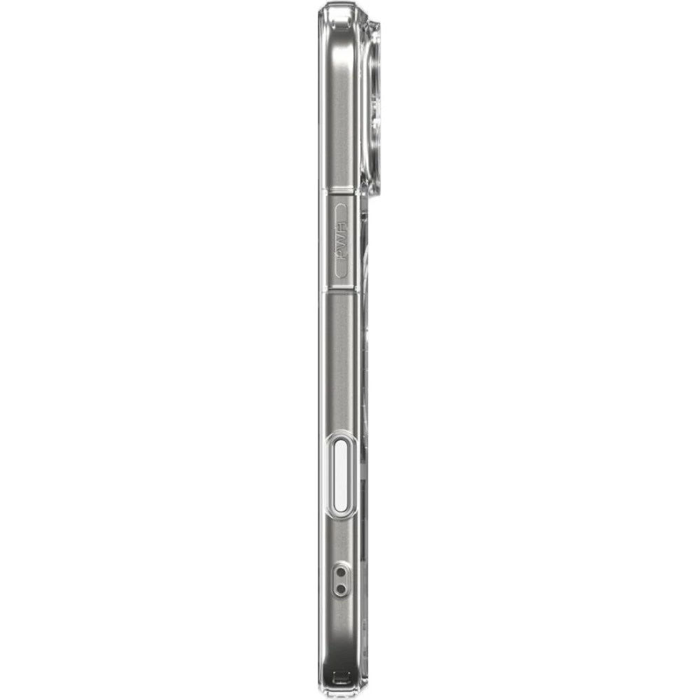 Coque iPhone 17 Pro Max - Spigen Ultra Hybrid T MagFit compatible avec MagSafe transparente et r&eacute;sistante - Transparent
