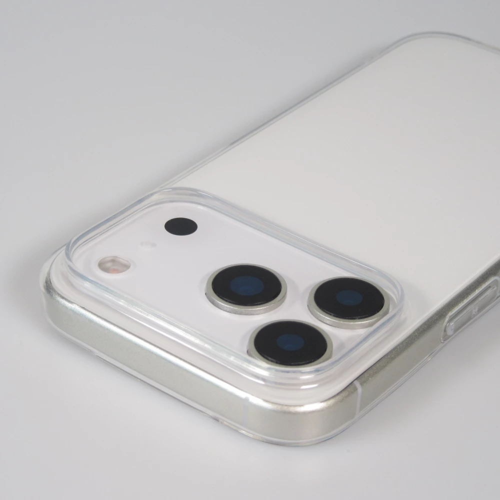 iPhone 17 Pro Max Case Hülle - Ultra-thin Gummi Transparent 0.8 mm Gel-Silikon Superdünn und flexibel