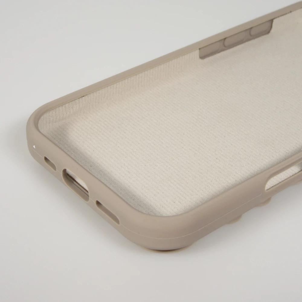 Coque iPhone 17 Pro Max - Murale ventouse pastel avec fixation sur surfaces - Brun
