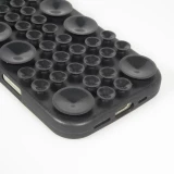 Coque iPhone 17 Pro Max - Murale ventouse pastel avec fixation sur surfaces - Noir