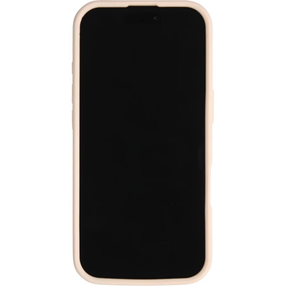 Coque iPhone 17 Pro - Murale ventouse pastel avec fixation sur surfaces - Vanille