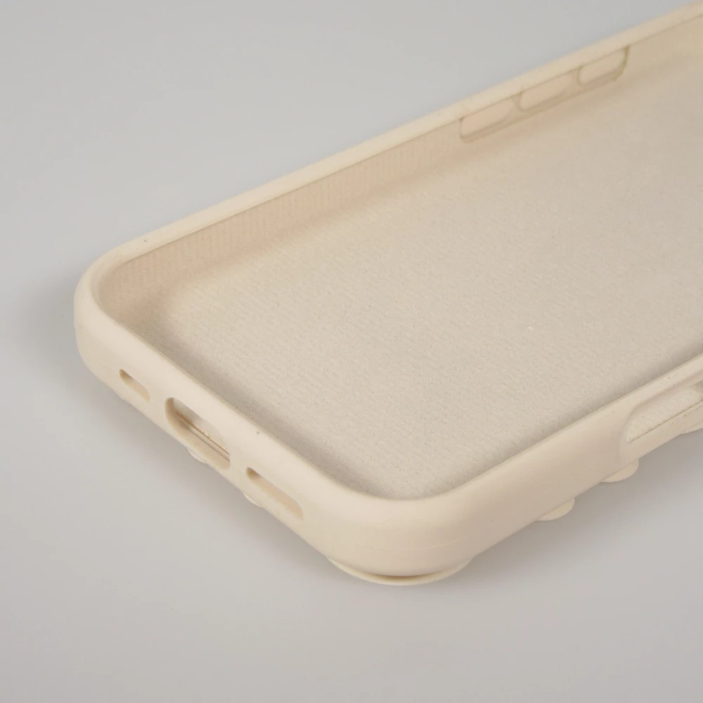 Coque iPhone 17 Pro - Murale ventouse pastel avec fixation sur surfaces - Vanille