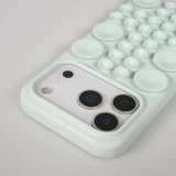 Coque iPhone 17 Pro Max - Murale ventouse pastel avec fixation sur surfaces - Vert menthe