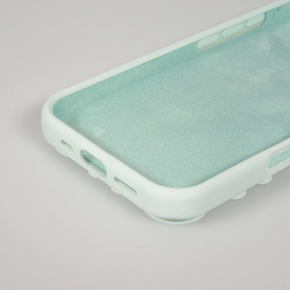 Coque iPhone 17 Pro Max - Murale ventouse pastel avec fixation sur surfaces - Vert menthe