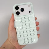 Coque iPhone 17 Pro Max - Murale ventouse pastel avec fixation sur surfaces - Vert menthe