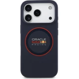 Coque iPhone 17 Pro - Red Bull Racing MagSafe en silicone avec anneau rouge - Bleu