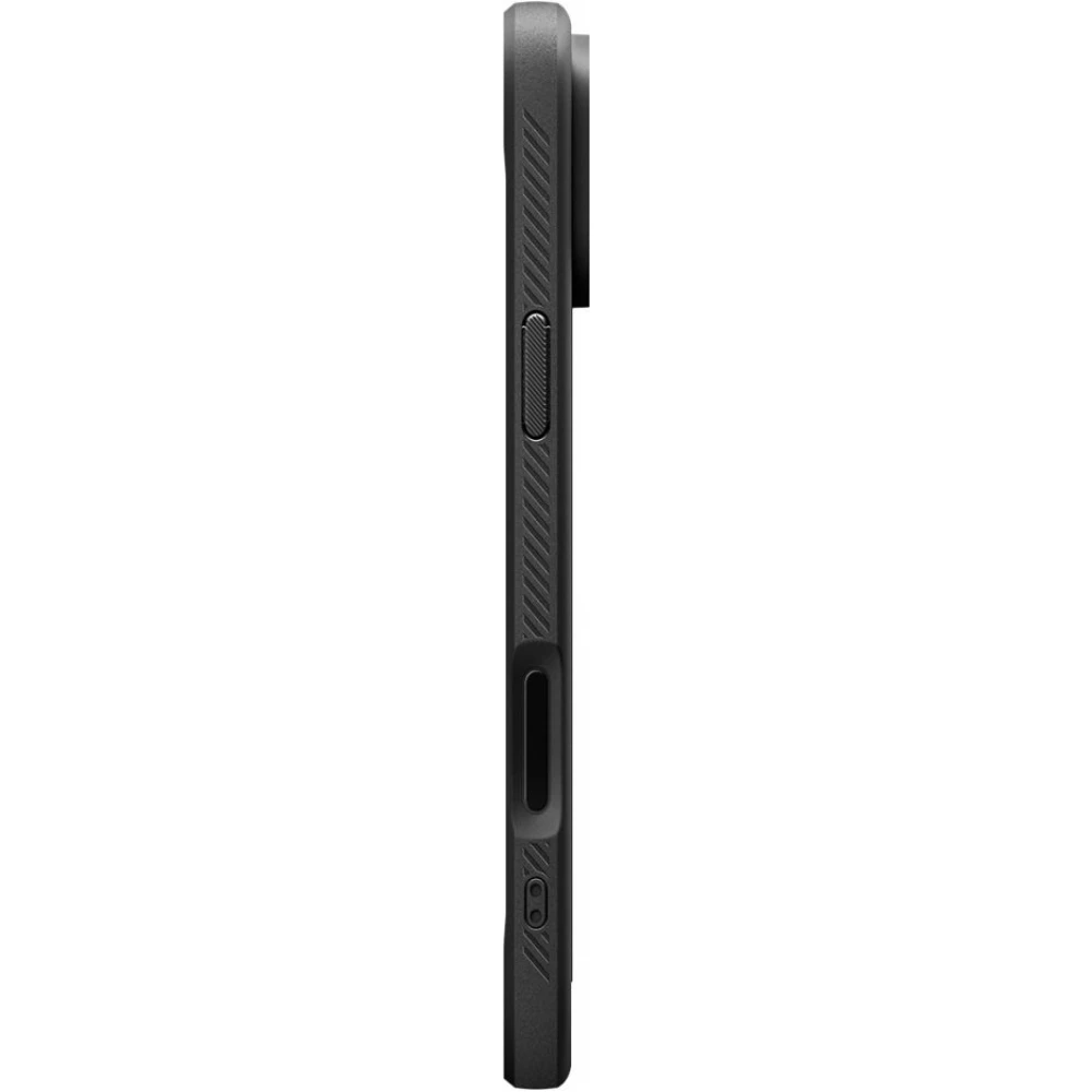 iPhone 17 Pro Case H&uuml;lle - Spigen Rugged Armor MagFit MagSafe kompatibel robust und langlebig - Schwarz