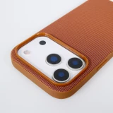 Coque iPhone 17 Pro - Tissage technique compatible avec MagSafe finition premium et protection &eacute;l&eacute;gante - Brun