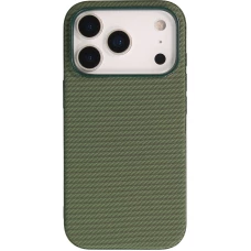 Coque iPhone 17 Pro - Tissage technique compatible avec MagSafe finition premium et protection &eacute;l&eacute;gante - Vert