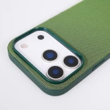 Coque iPhone 17 Pro - Tissage technique compatible avec MagSafe finition premium et protection &eacute;l&eacute;gante - Vert