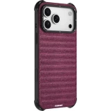 iPhone 17 Pro Max Case Hülle - Youngkit Canvas aus Stoff und mit silikonverstärkten Ecken, kompatibel mit MagSafe - Bordeaux