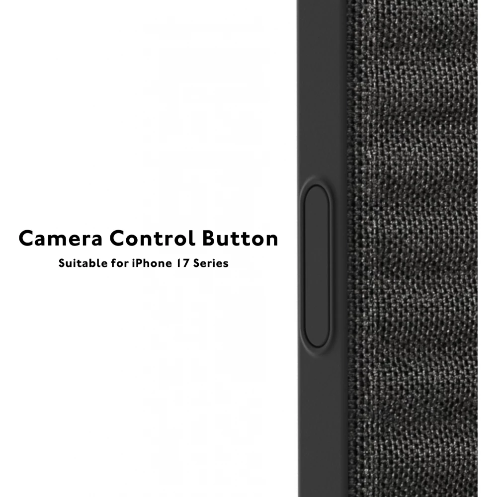 iPhone 17 Pro Max Case Hülle - Youngkit Canvas aus Stoff und mit silikonverstärkten Ecken, kompatibel mit MagSafe - Bordeaux